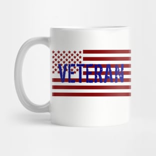 American Flag Military Veteran Mug